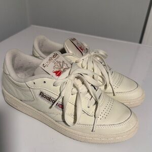 Reebok Cream Athletic Shoes